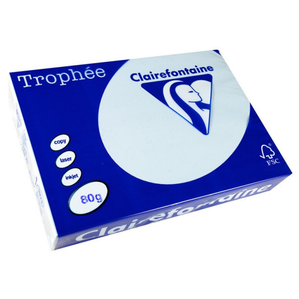 photo-500 Feuilles A4 - 80G  Bleu pastel - Trophée Clairefontaine 1971C
