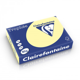 500 Feuilles A4 - 80G Jaune Canari - Trophée Clairefontaire 1975C pas cher