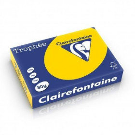 500 Feuilles A4 - 80G - Couleur Pastels - Bouton D'Or - Trophée Clairefontaire 1780C pas cher