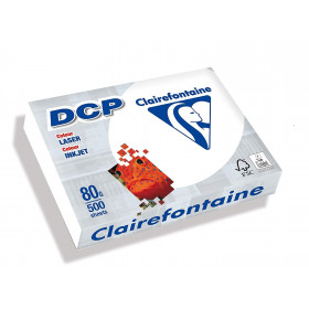 Clairefontaine Dcp 500 Feuilles A4 (297 X 210 Mm), 80 G/M2- Papier D'Impression Couleur Laser - Ultra Blanc 1800C pas cher