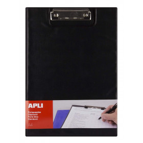 photo-Porte-bloc avec rabat noir A4 - Apli