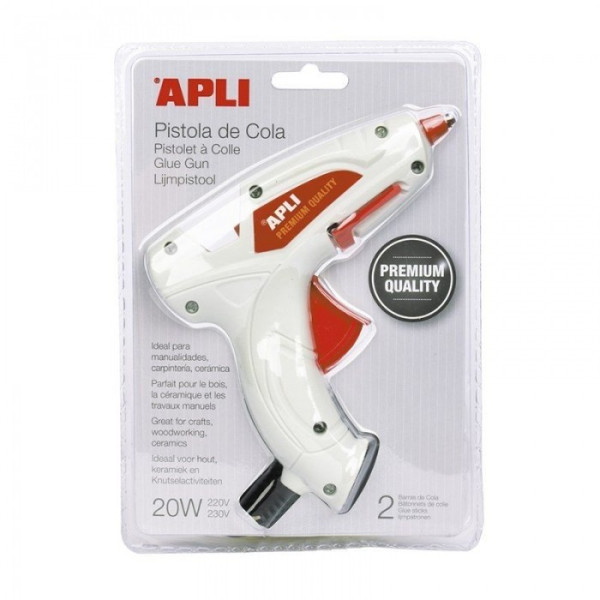 Pistolet A Colle 20W Premium + 2 Recharges Apli 16668 pas cher