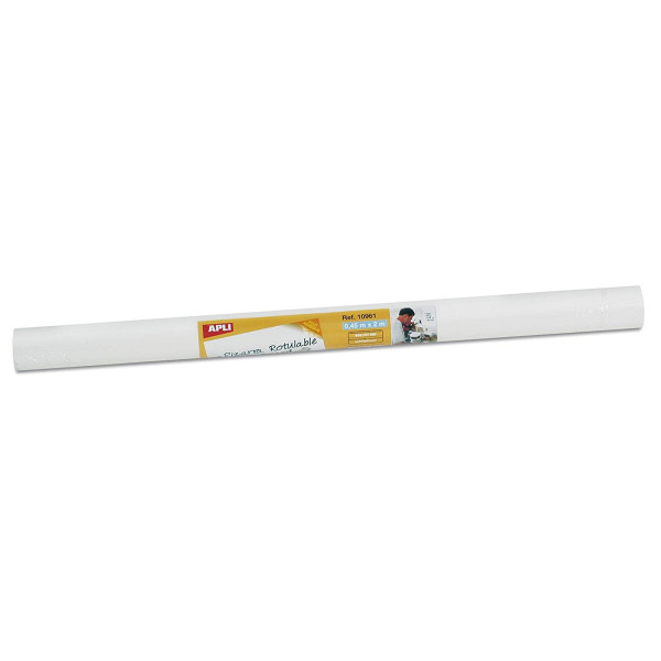 photo-Tableau blanc adhésif en rouleau 0,45 x 2 m - Apli