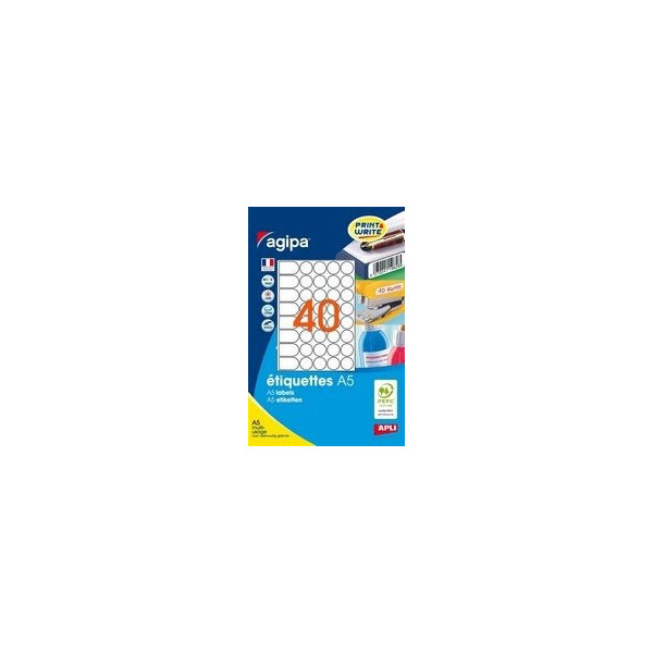 Etui De 640 Pastilles Permanentes Diam 24Mm Apli 114004 pas cher