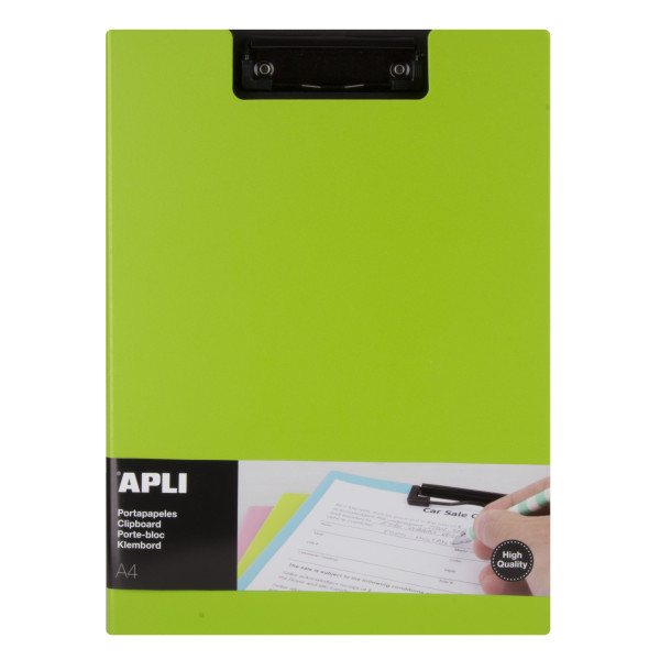 photo-Porte-bloc avec rabat premium vert A4 - Apli