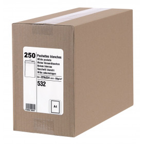 Acheter 250 Pochettes - Papier Kraft - 229 X 324Mm - Auto-Adhésive - Bande Protectrice - Gpv