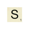 photo-Lettre S - En bois - A décorer - 10x10cm - Loisirs créatifs