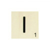 photo-Lettre I - En bois - A décorer - 10x10cm - Loisirs créatifs