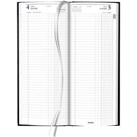Agenda Journalier 2021 Jupiter 0.105 - 12,8 X 33 Cm - Noir - Brepols | Surdiscount