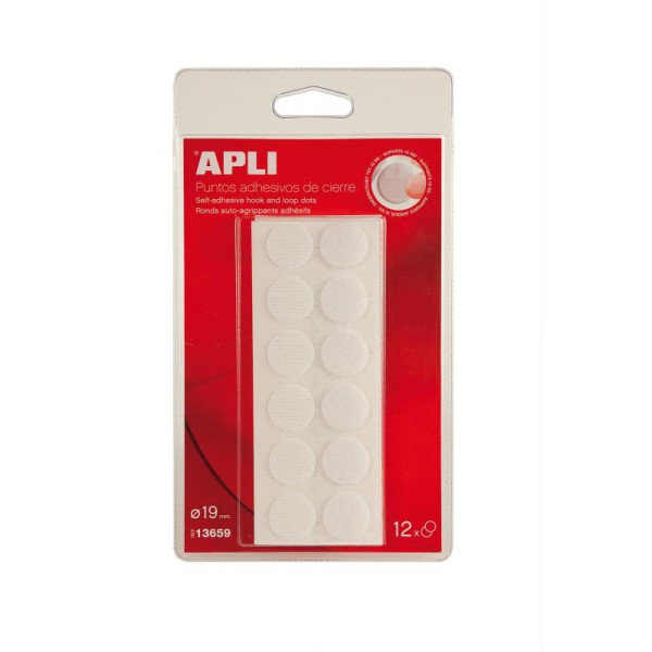 photo-Pastilles Auto Agrippantes Adhésives Blanche Apli