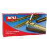 photo-Relieurs métalliques dorés 90 x 12 mm - Boîte de 50 unités - Apli