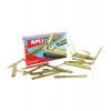 photo-Relieurs métalliques dorés 90 x 12 mm - Boîte de 50 unités - Apli