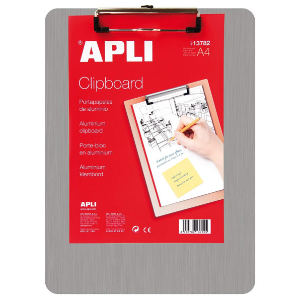 photo-Porte-bloc aluminium A4 - Apli