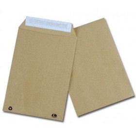 250 Pochettes - C4 - 229X324Mm - Papier Kraft Brun - 90G - Auto-Adhésives - Gpv pas cher