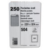 250 Pochettes - C4 - 229X324Mm - Papier Kraft Brun - 90G - Auto-Adhésives - Gpv | à seulement 19,99 €