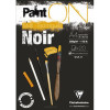 Bloc Paint'On Noir Colle A4 - 20 Feuilles - Clairefontaine pas cher