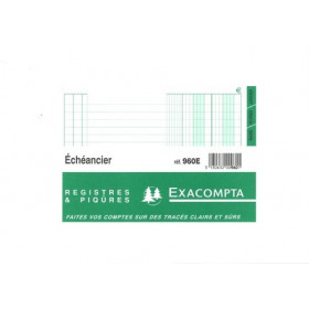 Echéancier 80 colonnes - 21 x 19cm - Exacompta