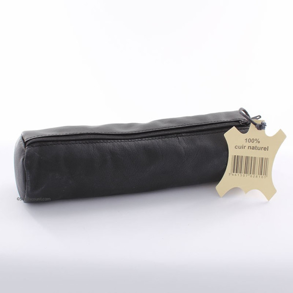 trousse cuir noir