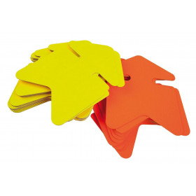 photo-Flèches fluo jaune/orange non effaçable 6x9 cm 780 g - 50 unités - Apli