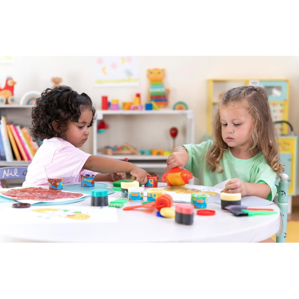 Peinture au doigt - Enfant - Dès 2 ans - 6 pots - 35ml - Couleurs assorties - Jovi