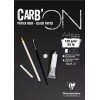 Bloc Carb'On Noir Encolle A4 - 20 Feuilles - 120G - Clairefontaine pas cher