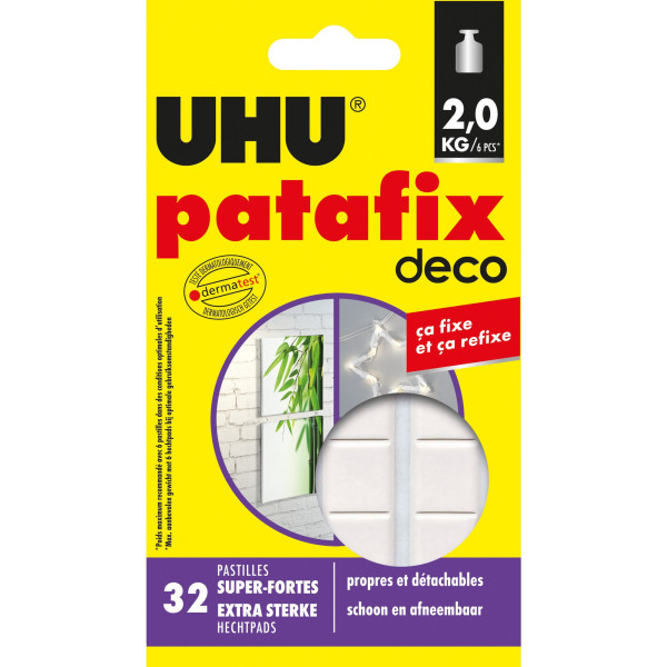 Patafix 32 pastilles adhésives Home Déco - UHU