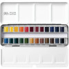 Peinture aquarelle - Boîte métal - 24 demi-godets - Winsor et Newton - Professional