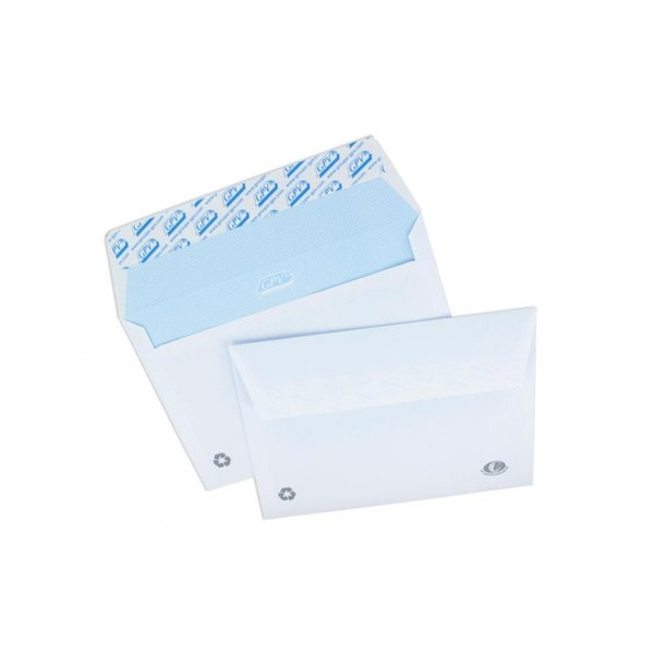 25 Enveloppes Blanches - C6 - 114X162 Mm - 90G - Gpv | Artmania