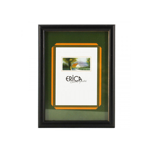 photo-Cadre photo - Noir - Bois vernis - Pour photo 13 x 18 cm - Vitre en verre