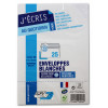 25 Enveloppes Blanches - C6 - 114X162 Mm - 90G - Gpv pas cher