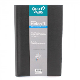 photo-Agenda Semainier 2023 Ministre S - 16 X 24 Cm - Noir - Quo Vadis