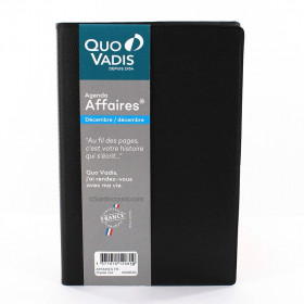 photo-Agenda Semainier 2023 Affaires - 10 X 15 Cm - Noir - Quo Vadis