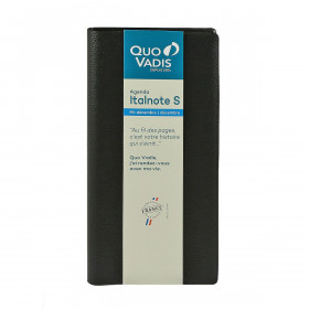 photo-Agenda Semainier 2023 Italnote S - 8,8 X 17 Cm - Noir - Quo Vadis