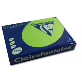 250 feuilles A4 - 120g - Couleur vives - Vert menthe - Trophée Clairefontaire