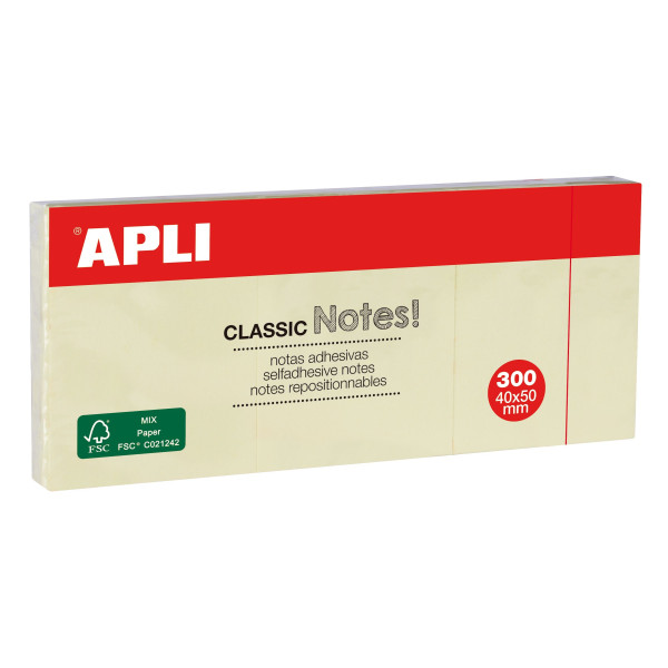 photo-Notes adhésives repositionnables de couleur jaune standard 640x50mm