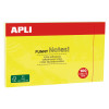 photo-Notes adhésives de couleur jaune fluo - 100 feuilles - 125x75mm - Adhésif à base d’eau 100% écologique