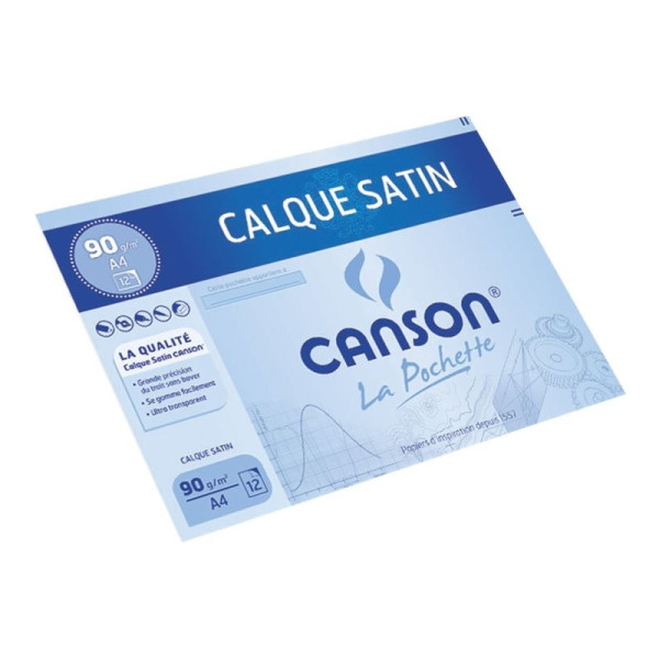 PAPIER CALQUE SATIN A3 70G - CANSON