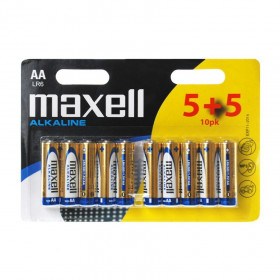 Piles Alkaline Aa Lr6 5+5 - Maxell pas cher