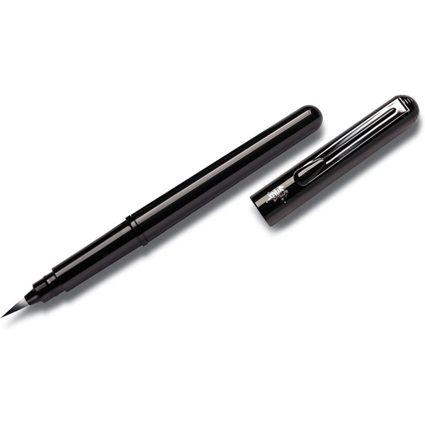 Feutre - Dessin - Calligraphie - Noir - Pointe pinceau - Avec cartouches - Pentel