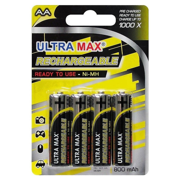 Pile Rechargeable Aa Lr6 X4 - Ultra Max pas cher