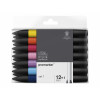 Lot de 12 feutres Promarkeur + 1 mélangeur - Winsor et Newton pas cher