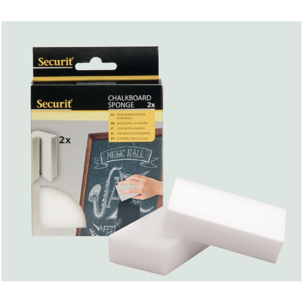 LOT DE 2 ÉPONGES NETTOYANTES POUR TABLEAU NOIR - SECURIT