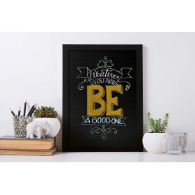 Tableau Ardoise Noire Woody 30X40 Cm + 1 Feutre-Craie Waterproof Offert - Securit pas cher