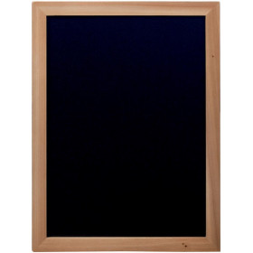 Tableau Ardoise Noire Woody 30X40 Cm + 1 Feutre-Craie Blanc Waterproof - Securit pas cher