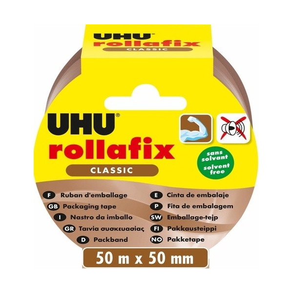 RUBAN ADHÉSIF EMBALLAGE 50 MM ROLLAFIX CLASSIC - UHU