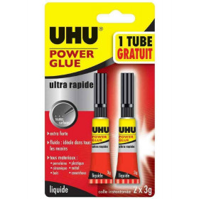 2 COLLES EXTRA FORTE POWER GLUE 3 G - UHU