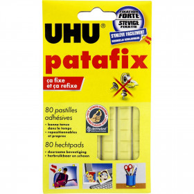 Pastilles Adhésives Patafix Jaune 80 Pastilles - Uhu pas cher