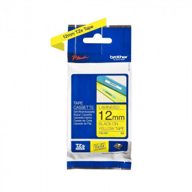 Ruban laminé Brother TZE-631 12mm noir/jaune