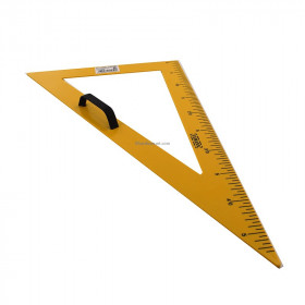 ÉQUERRE ECOLE PLASTIQUE JAUNE 60CM - ULMANN