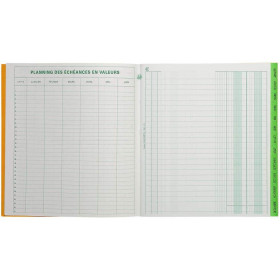 Echéancier 80 Colonnes - 21 X 19Cm - Exacompta | Surdiscount